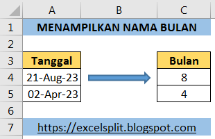 Menampilkan Nama Bulan